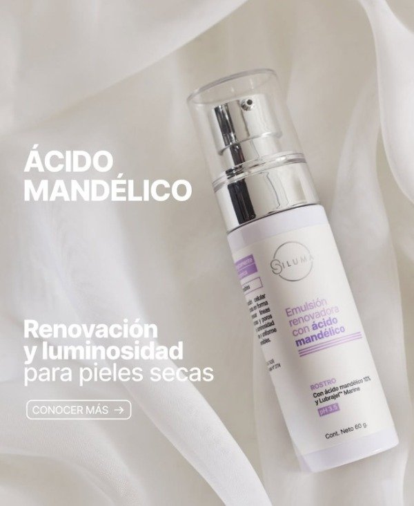 Producto - SILUMA - EMULSIÓN CON ÁCIDO MANDÉLICO (Linea renovadora)