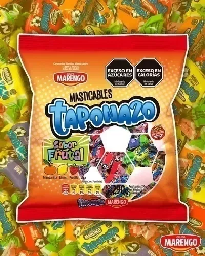 Producto - Caramelo Marengo taponazo frutal bolsa de 290grs