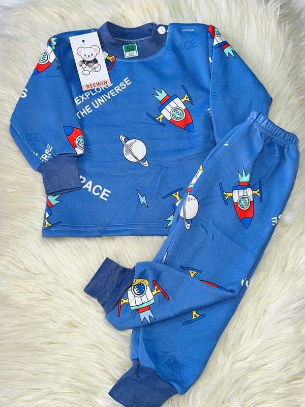 Producto - PIJAMA IMPORTADO BABY GALAXIA AZUL (CAMISETA + PANTALÓN)