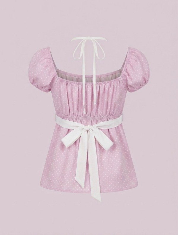Blusa Dolly Dots Rosa — imagen 2