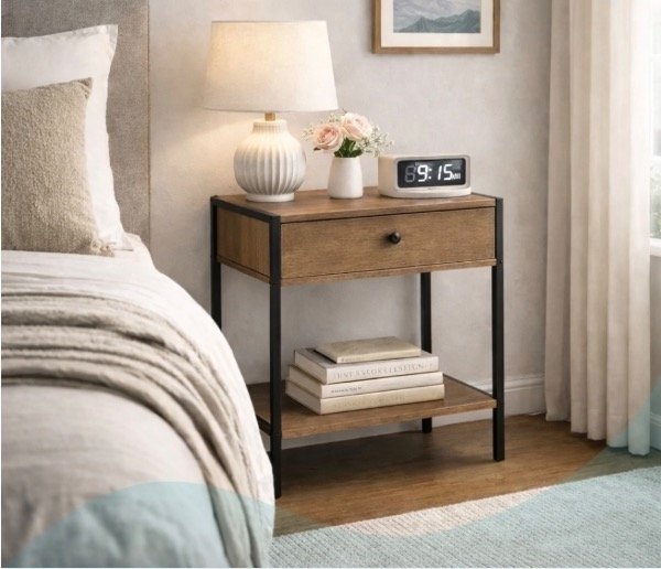 Producto - Mesa de luz con cajon 50x40x40 cm