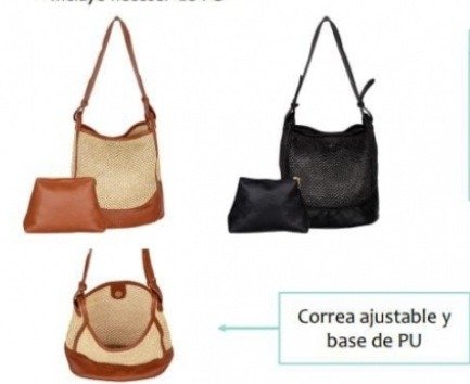 Producto - Cartera rafia base PU 12UO7161 LCHP 1/26