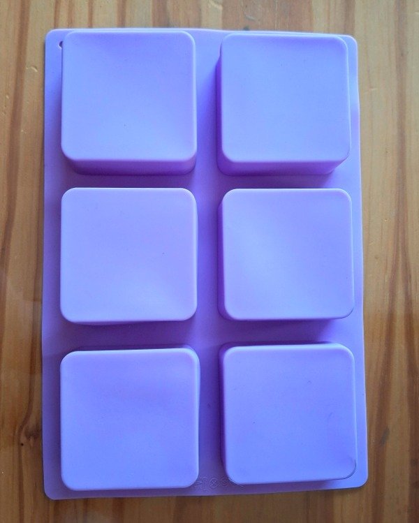 Producto - Cuadrados 6 cm puntas redondas Molde de silicona