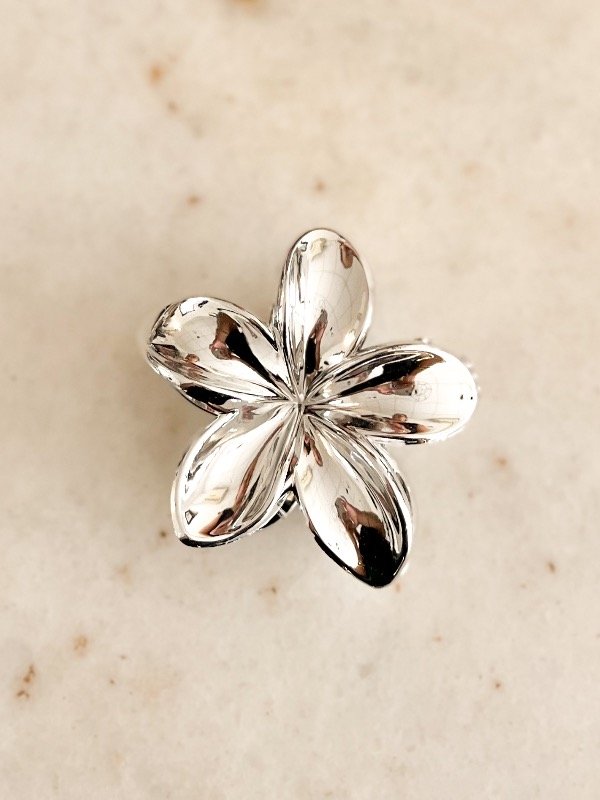 Producto - Broche Flor Plateado