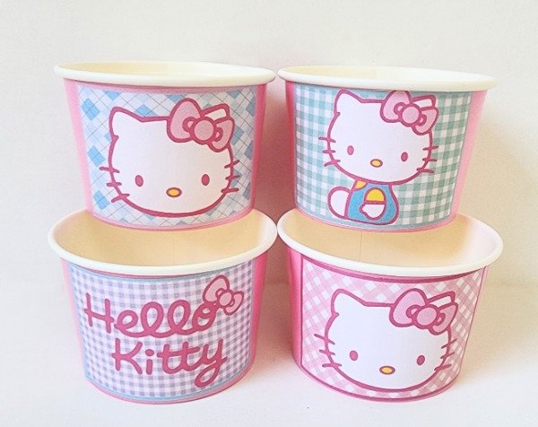Producto - Hello Kitty Mini Potecitos Para Golosinas X 4 Unidades