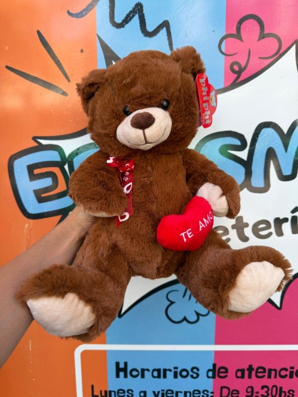 Producto - Oso de Peluche Con Moño y Corazón