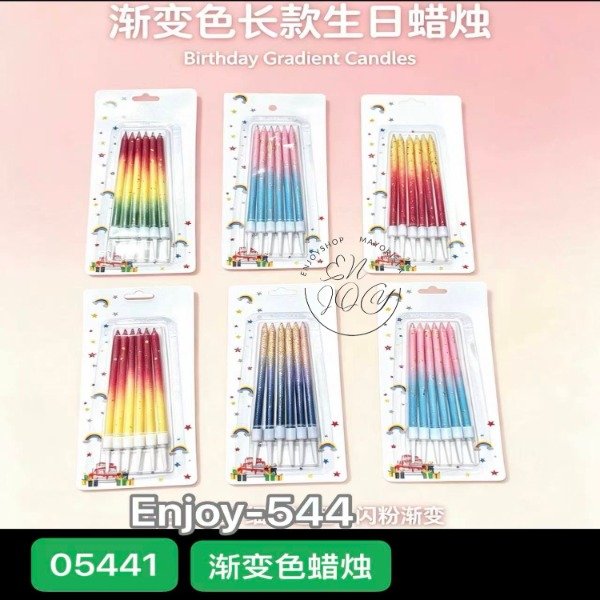 Producto - BLISTER X6 VELAS COLORES CAMBIANDO ENJOY544