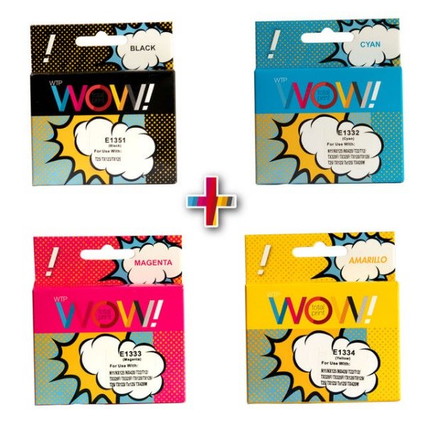 Producto - Combo Cartucho Alternativo Epson T135 Negro + T133 Colores