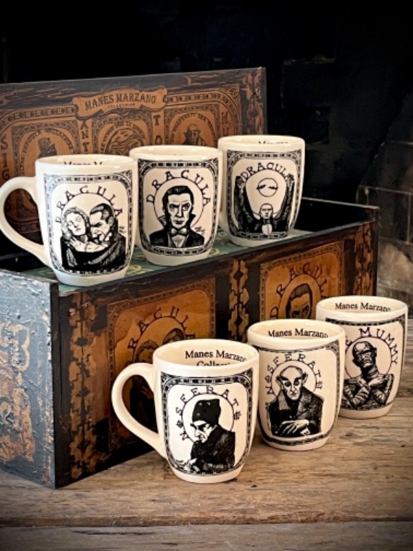 Producto - Tazas cine clasico de terror- set de tres