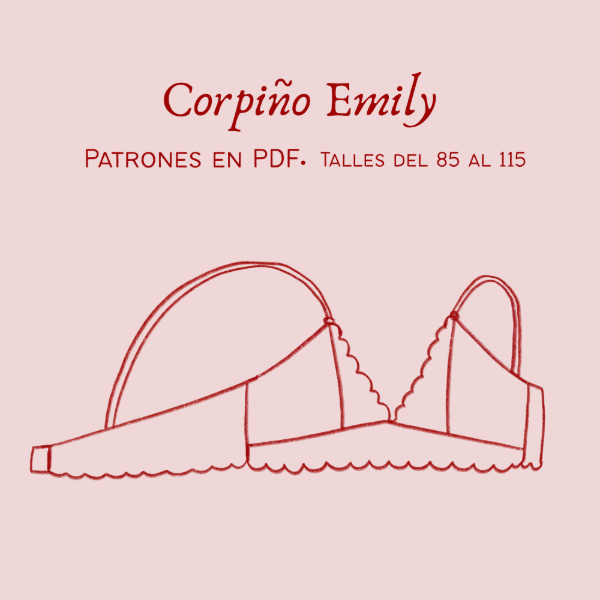 Producto - Molde PDF - Corpiño Emily - Incluye regalo!