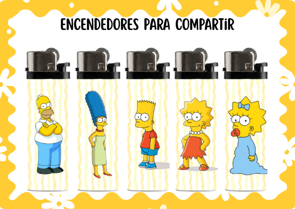Producto - Set encendedores simpsons family (x5)