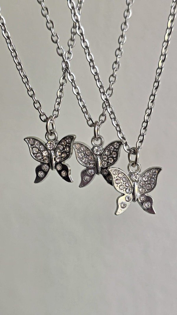 Producto - Collar mariposa strass