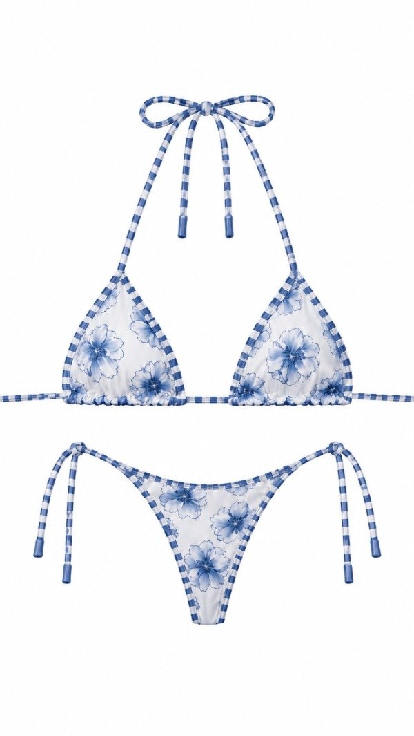 Producto - Bikini Florence blanca/celeste - 0