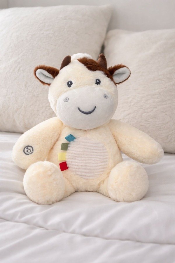 Producto - Peluche Vaca Con Sonido Y Luz Blanco