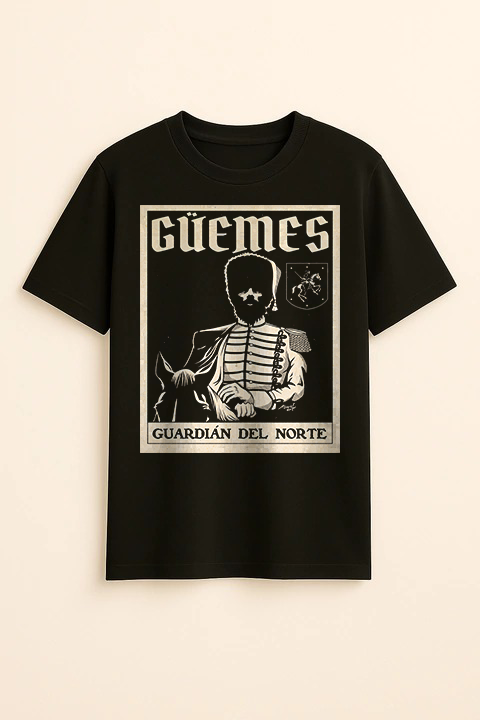 Producto - Güemes, Guardián del Norte (Negra Clásica Hombre Frontal)