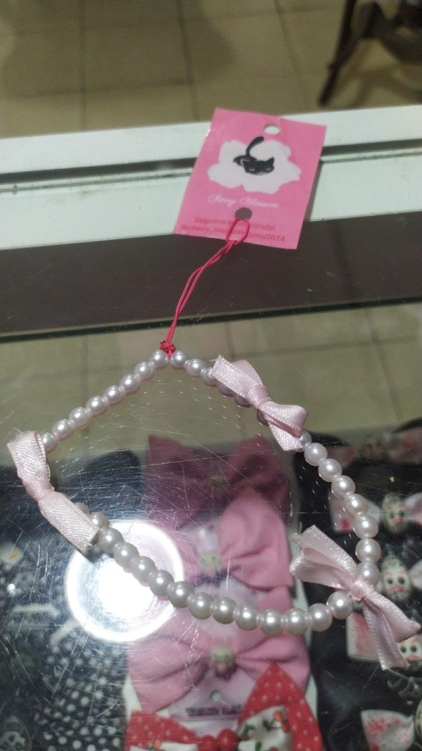 Producto - llavero cherry blossom 3 moños rosas