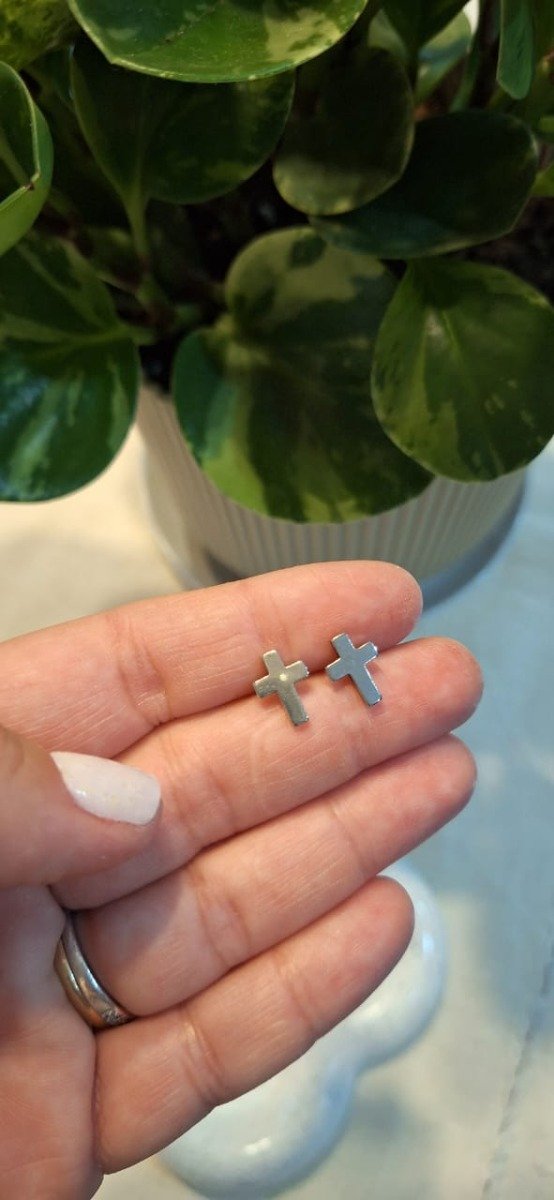 Producto - Aros Pasantes Crucecitas