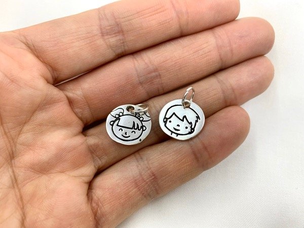 Producto - Dije plata lisa NENA NENE grande