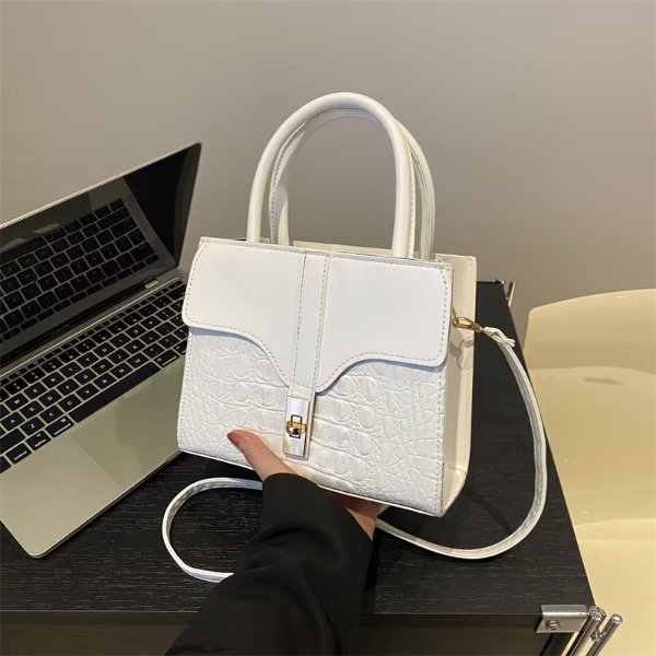 Producto - Mini bag Crocot white