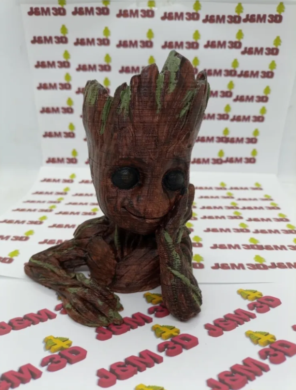 Producto - Baby Groot Maceta O Porta Lápices 14cm 3d