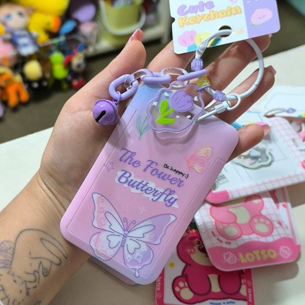 Producto - Porta sube llavero mariposa