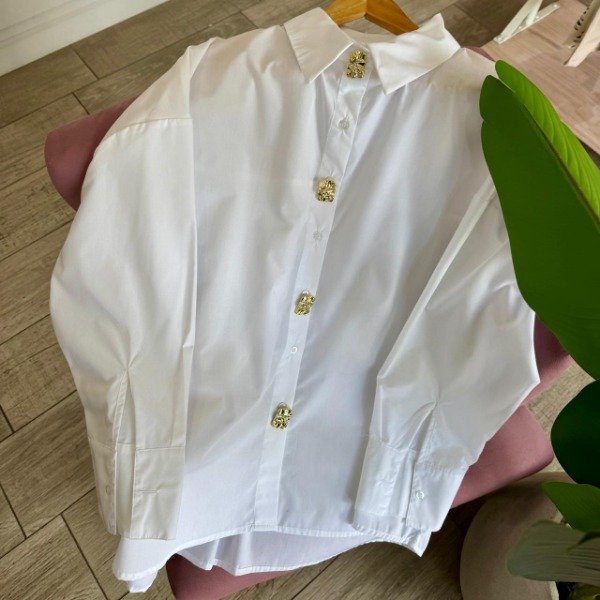Producto - Camisa de poplin con prendedor cuadrado 7722 - 2