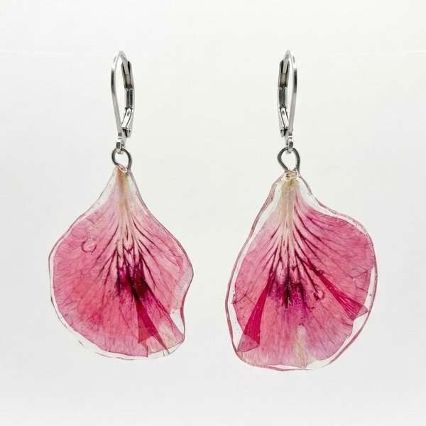 Producto - Aros pétalos geranio pensamiendo