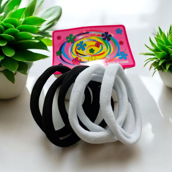 Producto - Colitas x 6 blanco y negro