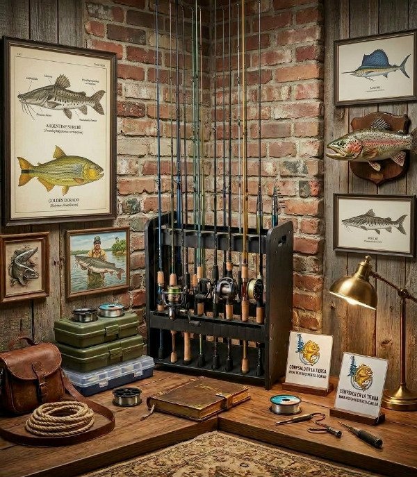 Producto - Cañero Rack Porta Cañas Xfish 16 Cañas 50 x 45 x 25cm - 5