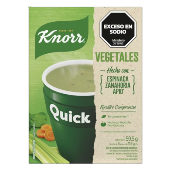 Producto - SOPA KNORR QUICK VEGETAL 24u x 63g