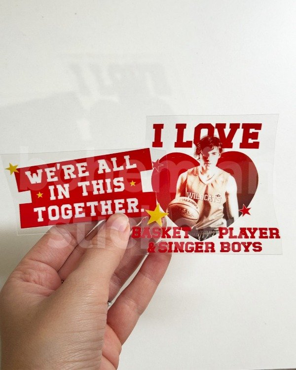 Producto - Sticker DTF UV x2 HIGH SCHOOL MUSICAL - High School Musical