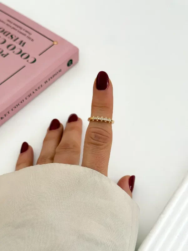 Producto - Anillo Shine acero dorado