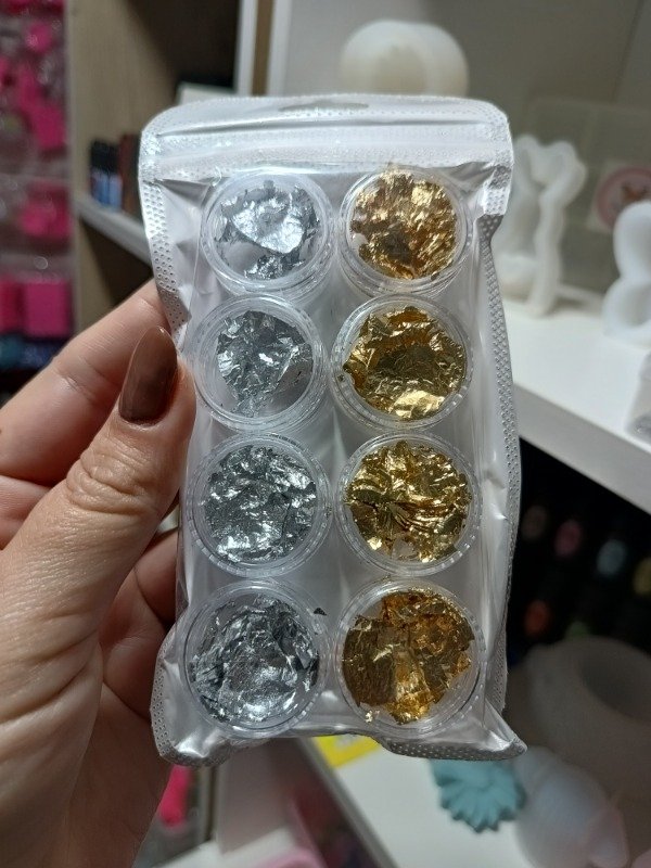 Producto - Papel metalizado plata y dorado