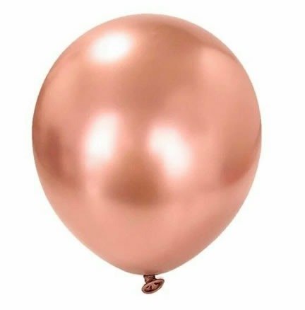 Producto - Globo Chrome Rosa Gold 12 pulgadas x 10 unidades