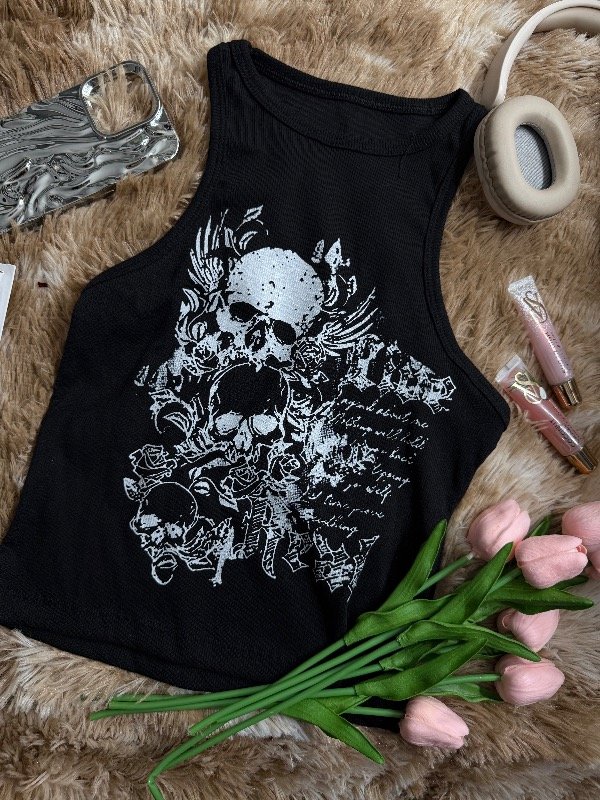 Producto - Top frase dark black