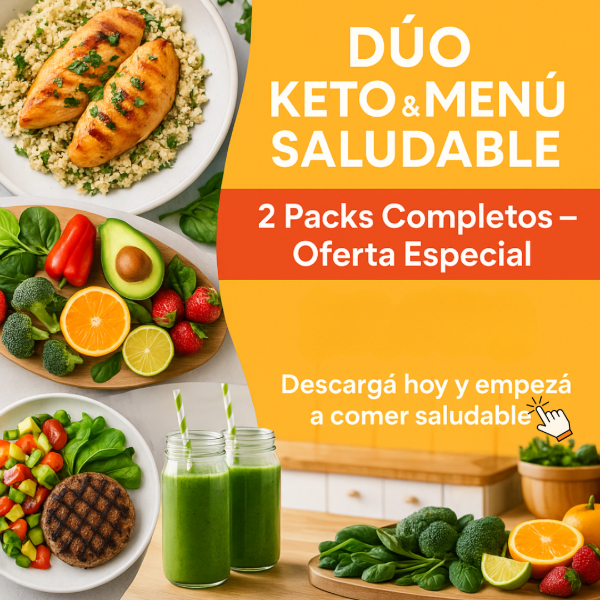 Producto - PACK DÚO Keto y Menú Saludable