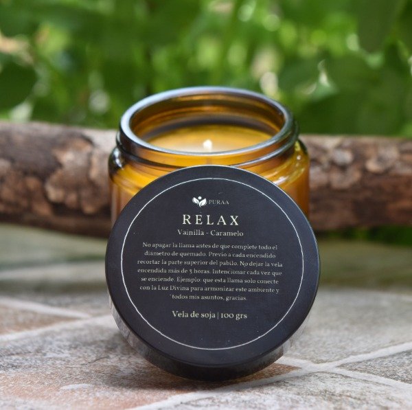 Producto - Vela de Soja Toro Ámbar - 100 grs