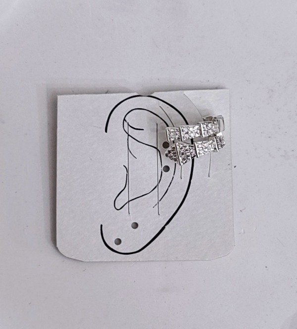 Producto - Cuff Acero blanco micro pave