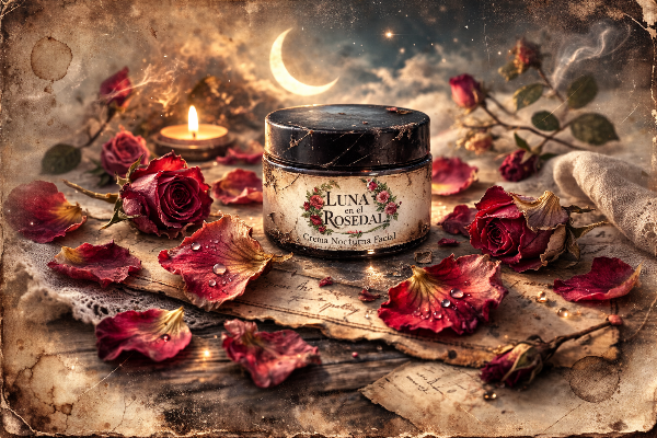 Producto - CREMA FACIAL ANTIARRUGAS "Luna en el rosedal" Nocturna - 1