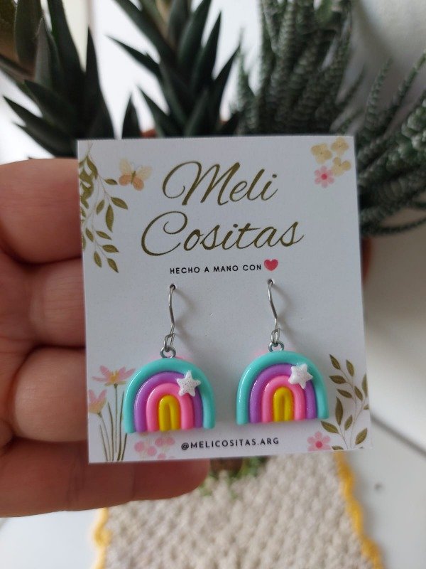 Producto - Aritos Arcoiris Pastel