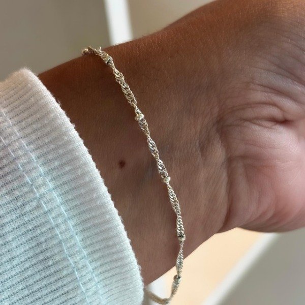 Producto - Pulsera singapur con pintas (cod. 821)