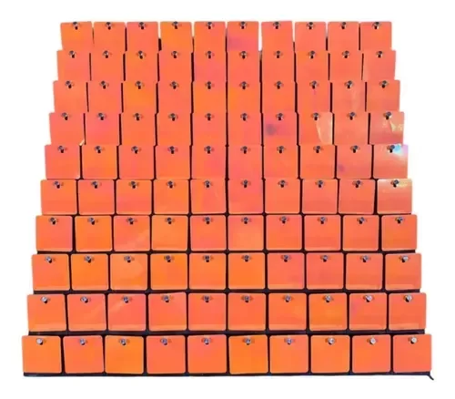 Producto - Lentejuelas para shimmer x1/2kg color naranja fluo