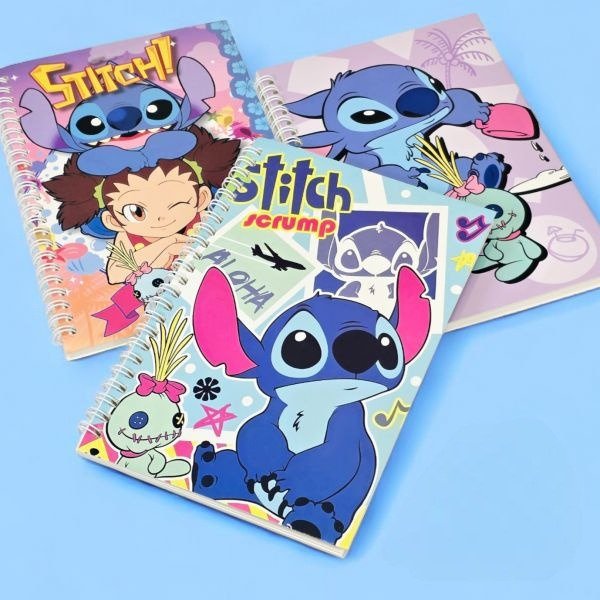 Producto - CUADERNO ESPIRAL LABUBU CAPI STITCH SURTIDO 60HOJAS
