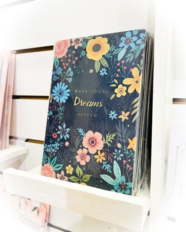 Producto - Cuaderno A5 Floreado 128hjs
