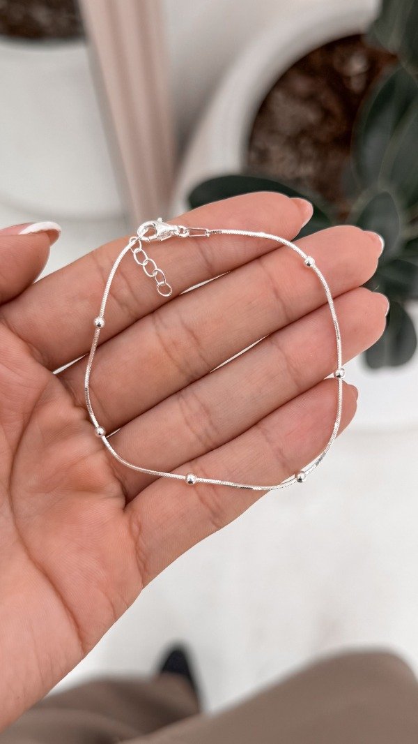 Producto - Pulsera colita de rata con bolitas