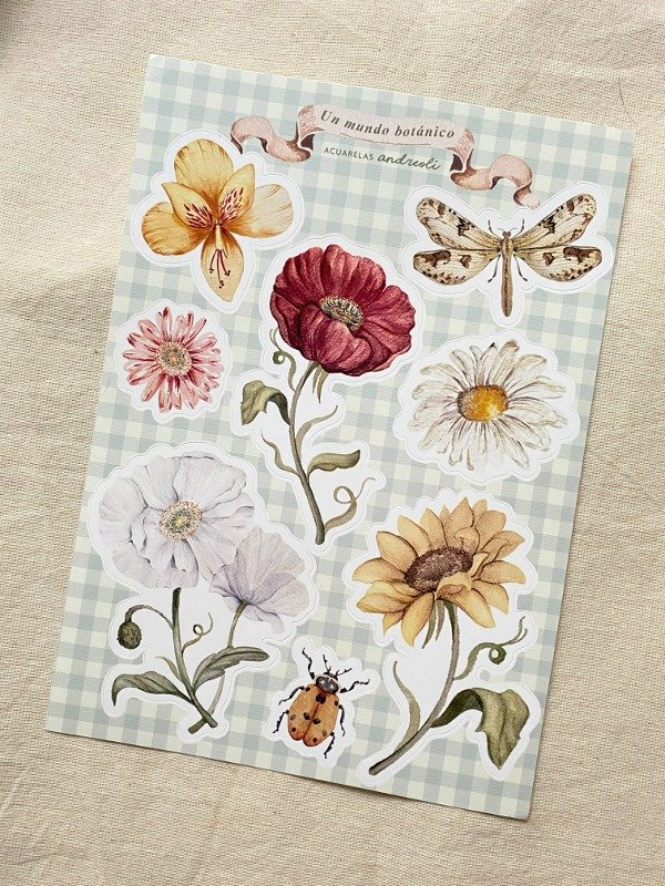 Producto - Plancha de Stickers "Tarde en el parque"