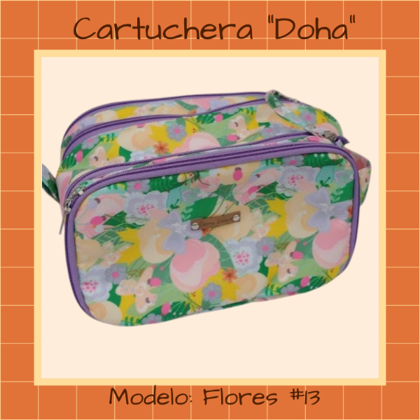 Producto - Cartuchera Doha - Modelo "Flores 13"