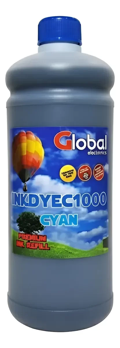 Producto - Tinta Universal Dye En Botella De 1000 Cm3 Cian