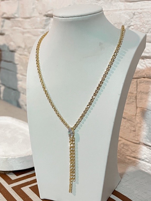 Producto - Collar Fiesta corto (con cadena P/regular) gold