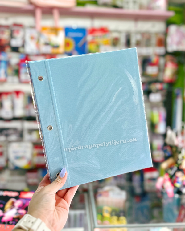 Producto - Carpeta 2 tapas celeste pastel